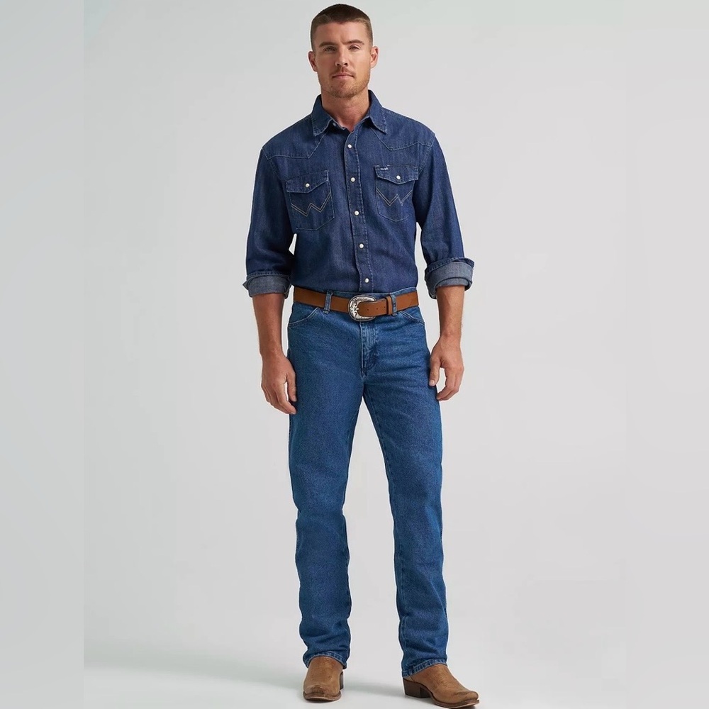 Men’s Wrangler - WRANGLER COWBOY CUT ORIGINAL FIT JEAN - Size 35x36
